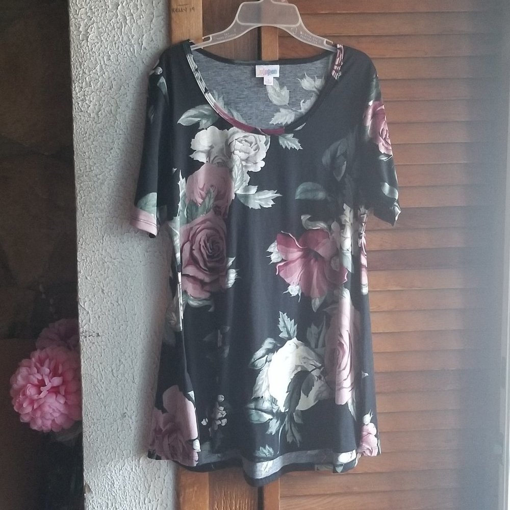 LuLaRoe floral mini swing dress size small